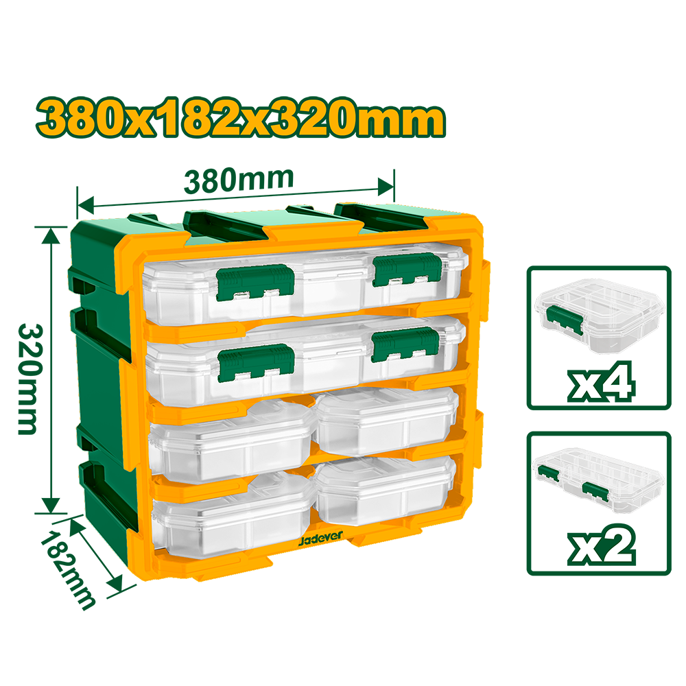 Rack 6 gavetas 380x155x320mm Jadever