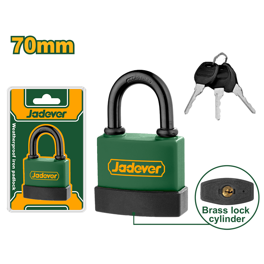 Candado de hierro 70mm apto intemperie Jadever