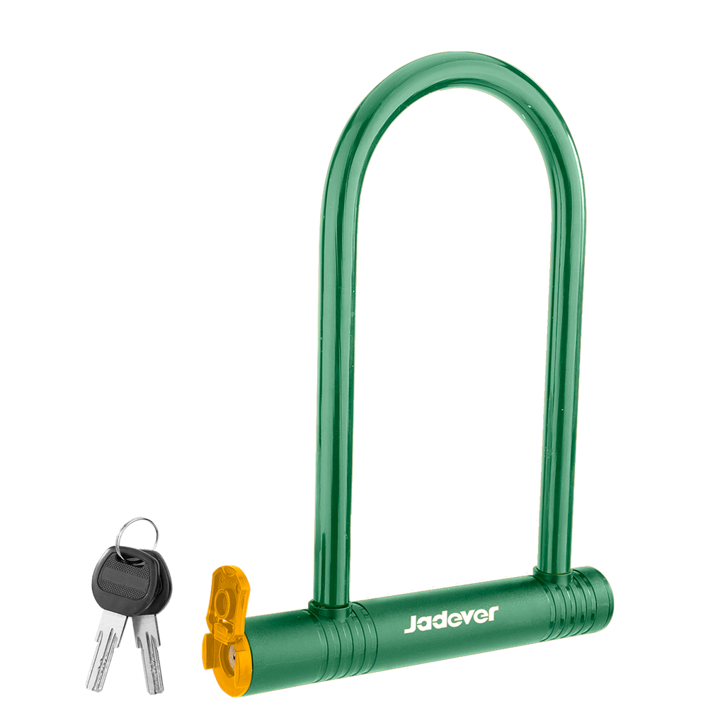 Candado u bicicleta ancho gancho 105mm altura gancho acero a3 caja abs cilindro 100% latón tubo pvc laves hierro Jadever