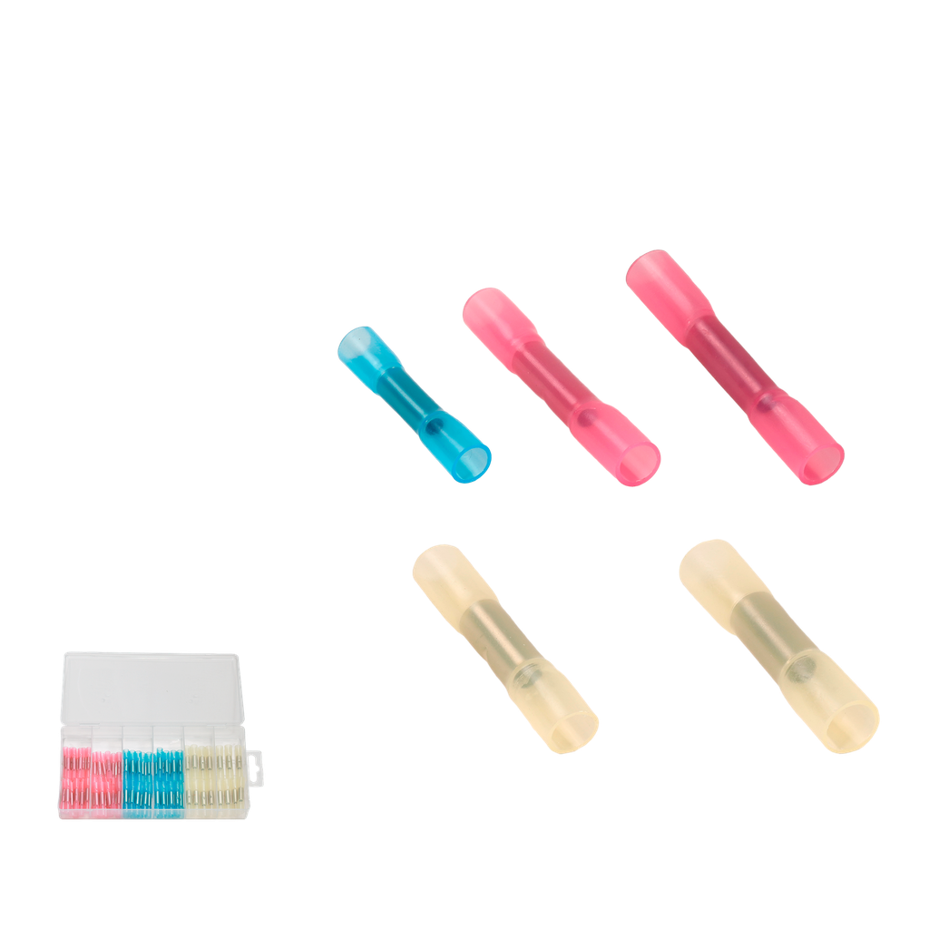 Kit uniones preaisladas 80 piezas cobre + pe 22-16 ga rojo 16-a azul 12-a amarillo Jadever