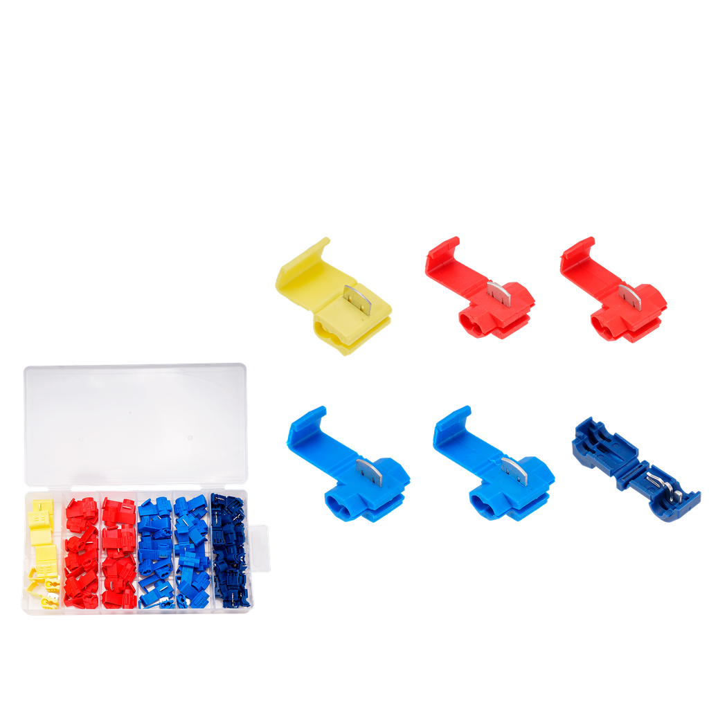 Juego conectores cables empalme rápido 65 piezas pp + latón conector cable fácil entrada empalme rápido Jadever