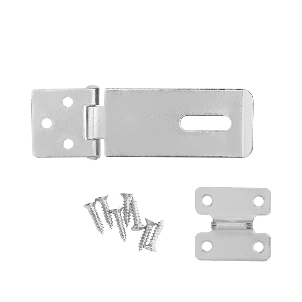 Portacandado cerrojo grapa 3.5'' espesor 38mm x incluye 7 piezas sujetadores Jadever
