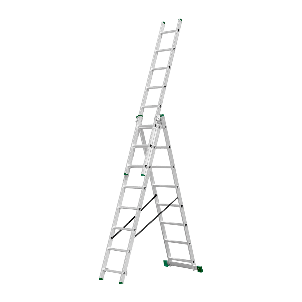 Escalera extensible 3x8 escalones Jadever