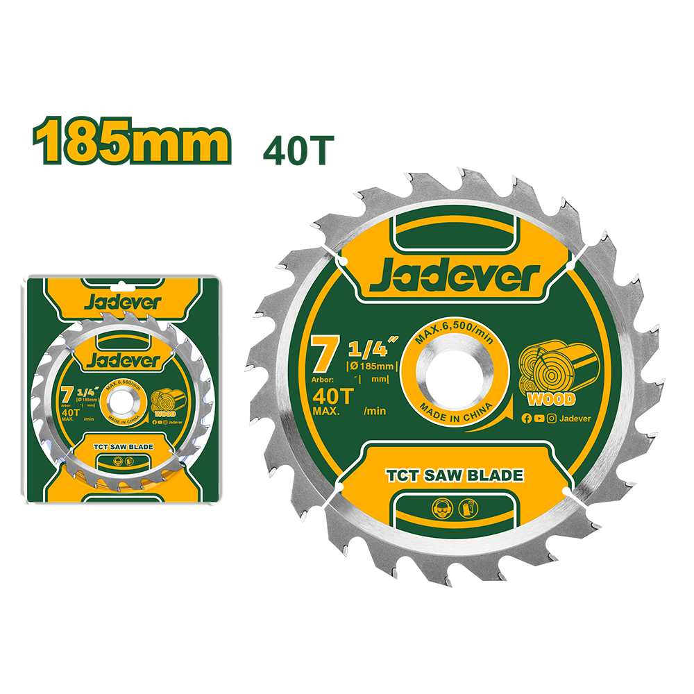 Disco de sierra circular 185 40T Jadever