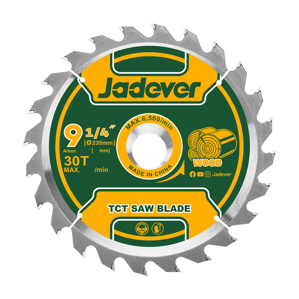 Disco sierra circular tct 235 mm (9-1/4'') 30d anillo reductor 254 Jadever