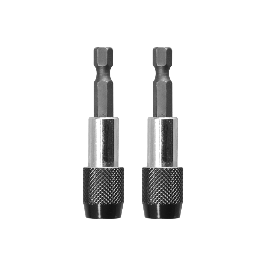 Portapuntas destornillador desbloqueo 60 mm 2 piezas/juego liberación rápida acero cr-v + aluminio Jadever