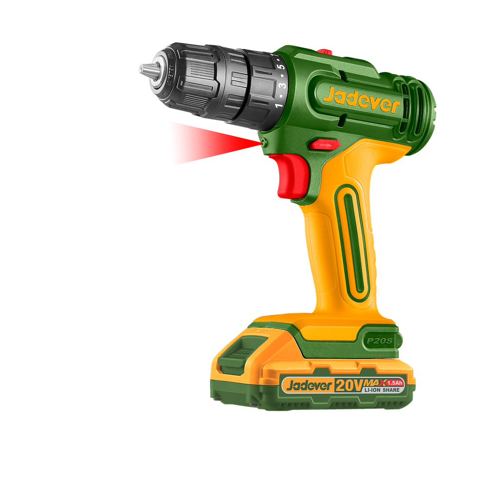 Taladro atornillador inalámbrico 20V 1500rpm 35nm - Jadever