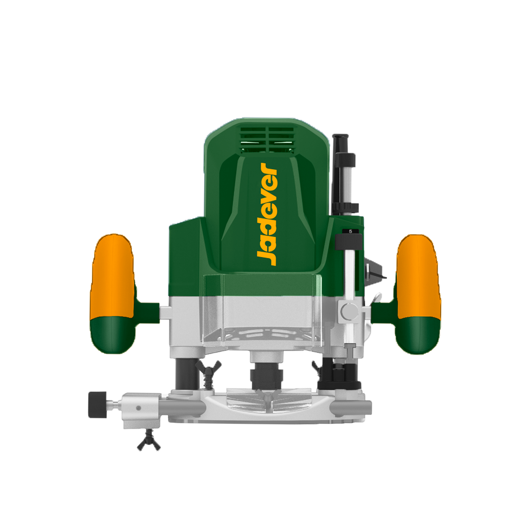 Fresadora eléctrica 1600w voltaje 220-240v 50/60hz velocidad sin carga 22000rpm pinza 6mm 1/4'' 1/2'' máxima inmersión 0- incluye soporte guía + uías Jadever