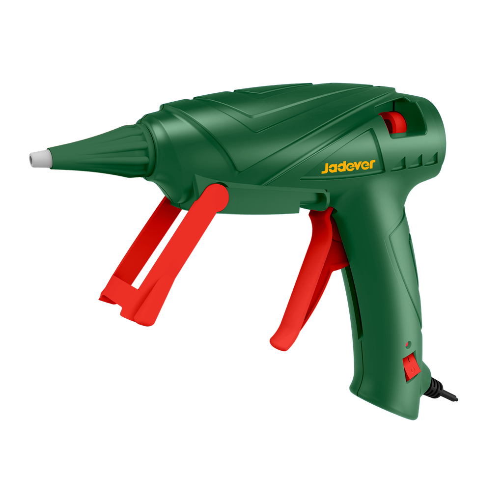 Pistola encoladora 15w (90w) voltios 220-240v 50/60hz capacidad pegado 5 8g/min tiempo precalentamiento 3 in diámetro barra pegamento incluye 2 barras Jadever