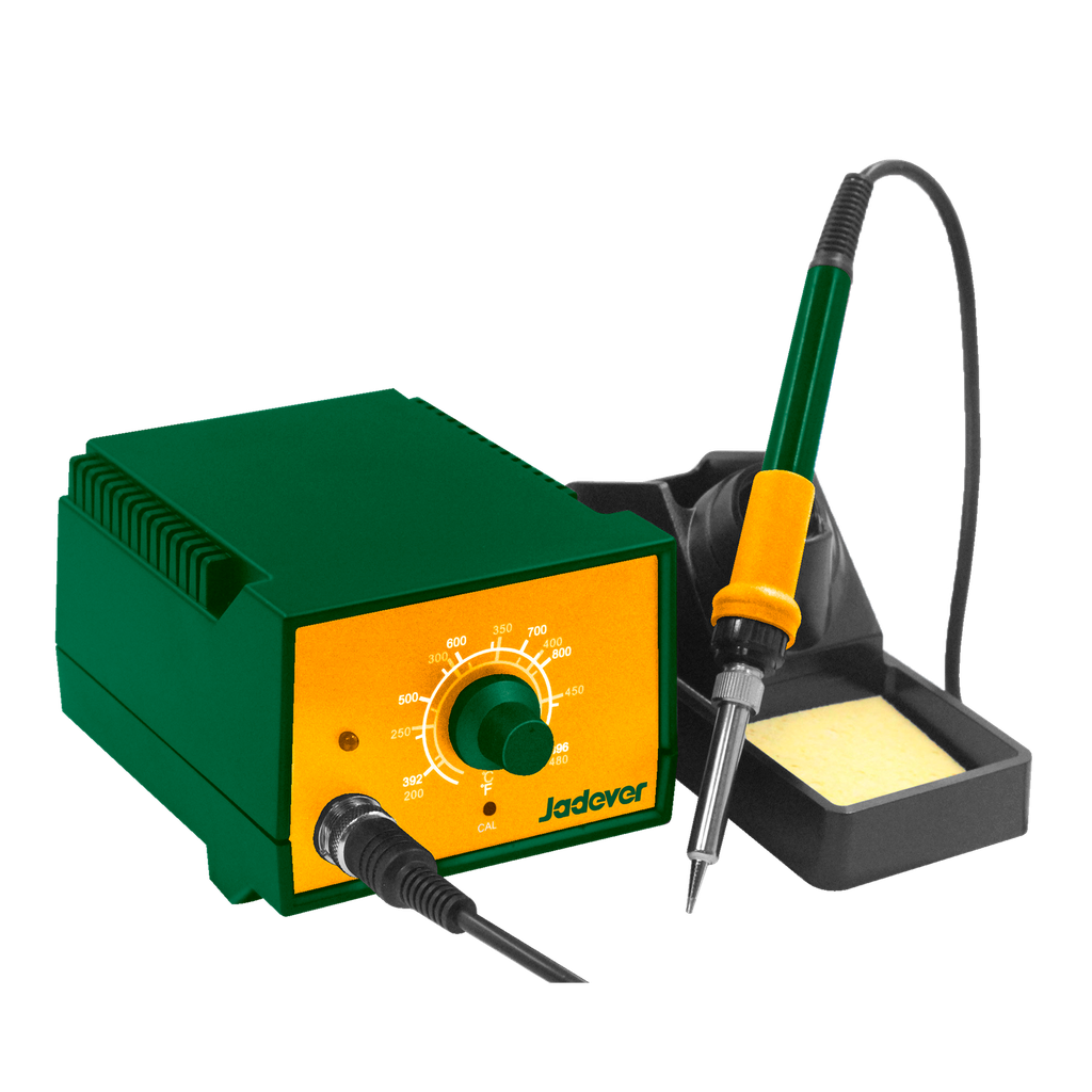 Estación soldadura 60w voltaje 220-240v 50/60hz tiempo precalentamiento 1 2min cabeza recta punta ajuste temp mediante potenciometro punta reemplazable larga duración Jadever