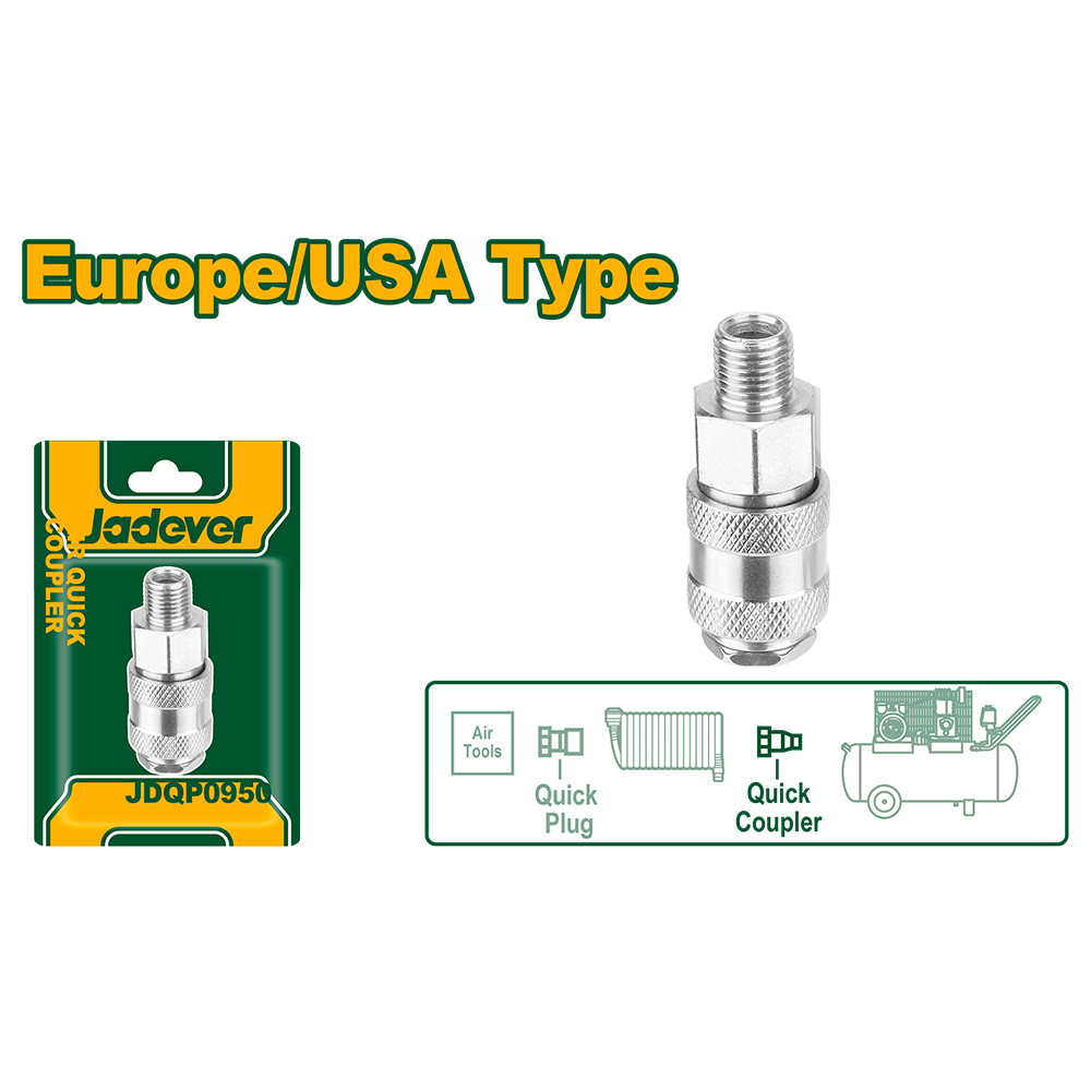 Acople Rápido Macho 1/4" Jadever