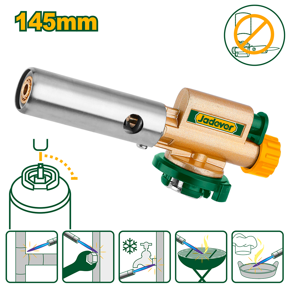 Soplete para gas 145mm orientación normal magiclick Jadever