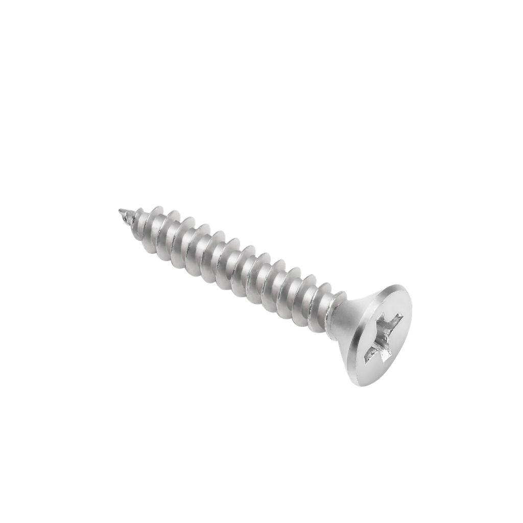 Tornillo parker cabeza fresada phillips #6 x 3/4'' (3.5 x 19mm) acero al carbono alta calidad 300 unidades / bolsa Jadever