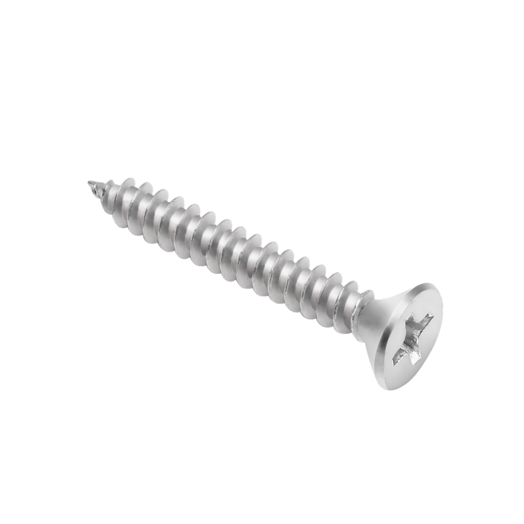Tornillo parker cabeza fresada phillips #8 x 1-1/4'' (4.2 x 32mm) acero al carbono alta calidad 200 unidades / bolsa Jadever