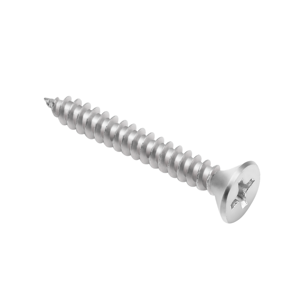 Tornillo parker cabeza fresada phillips #10 x 1-1/2'' (4.8 x 38mm) acero al carbono alta calidad 180 unidades / bolsa Jadever
