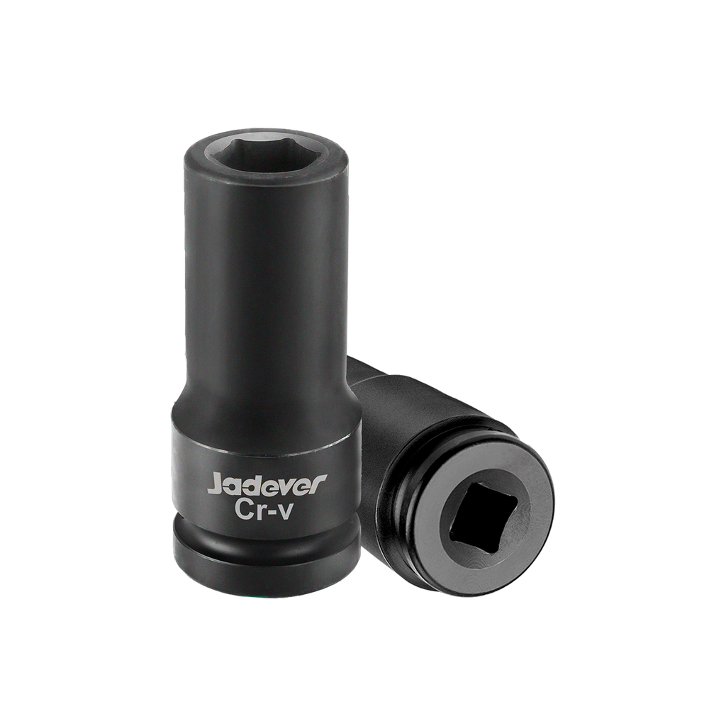 Vaso impacto profundo 1/2'' 12mm longitud material acero 50bv30 (cr-v) + tratamiento térmico Jadever
