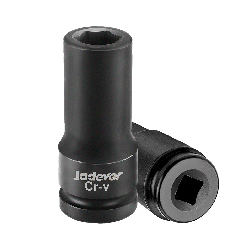 Vaso impacto profundo 1/2'' 15mm longitud material acero 50bv30 (cr-v) + tratamiento térmico Jadever