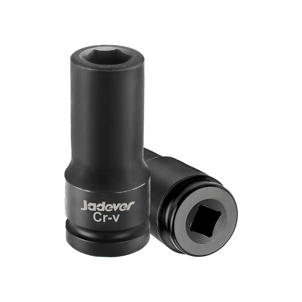 Vaso impacto profundo 1/2'' 16mm longitud material acero 50bv30 (cr-v) + tratamiento térmico Jadever