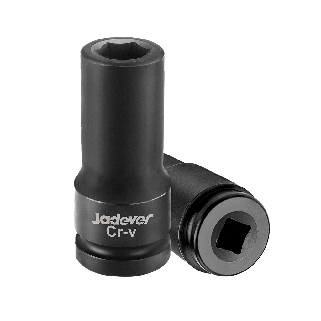 Vaso impacto profundo 1/2'' 17mm longitud material acero 50bv30 (cr-v) + tratamiento térmico Jadever