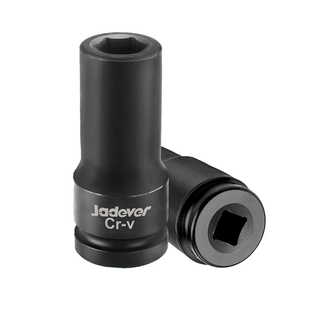 Vaso impacto profundo 1/2'' 21mm longitud material acero 50bv30 (cr-v) + tratamiento térmico Jadever