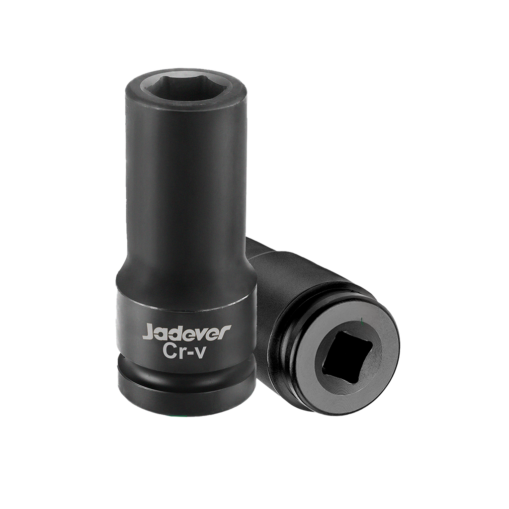 Vaso impacto profundo 1/2'' 22mm longitud material acero 50bv30 (cr-v) + tratamiento térmico Jadever