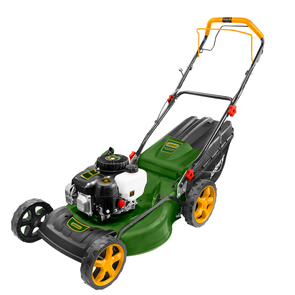 Cortacésped gasolina 171 cc 30 kw (4.5hp) 2800 rpm autopropulsado descarga lateral motor 4 tiempos altura corte 25 70mm ancho corte (20'') bolsa recolec. Jadever
