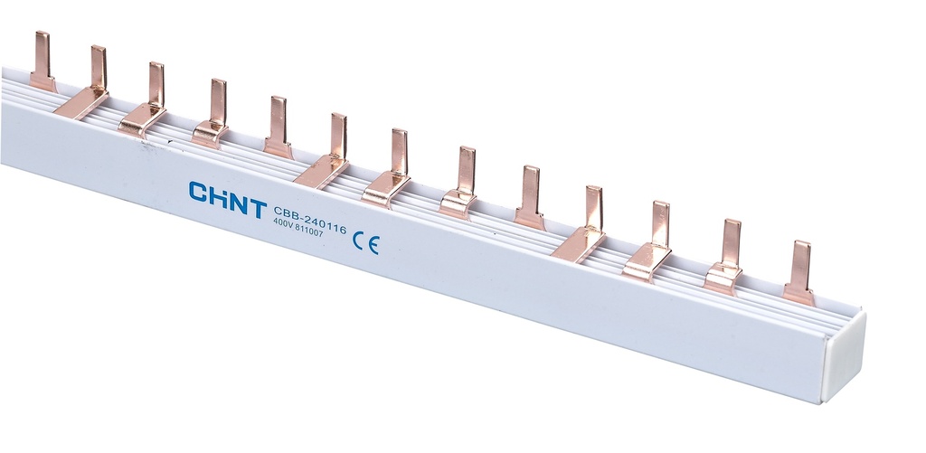 PEINE PUENTE RECTO 10 mm2 DE 4 POLOS / 1 METRO