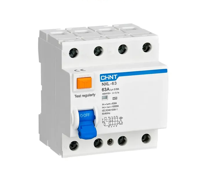 DISYUNTOR TETRAPOLAR 40A 30mA  6kA Clase AC CHINT