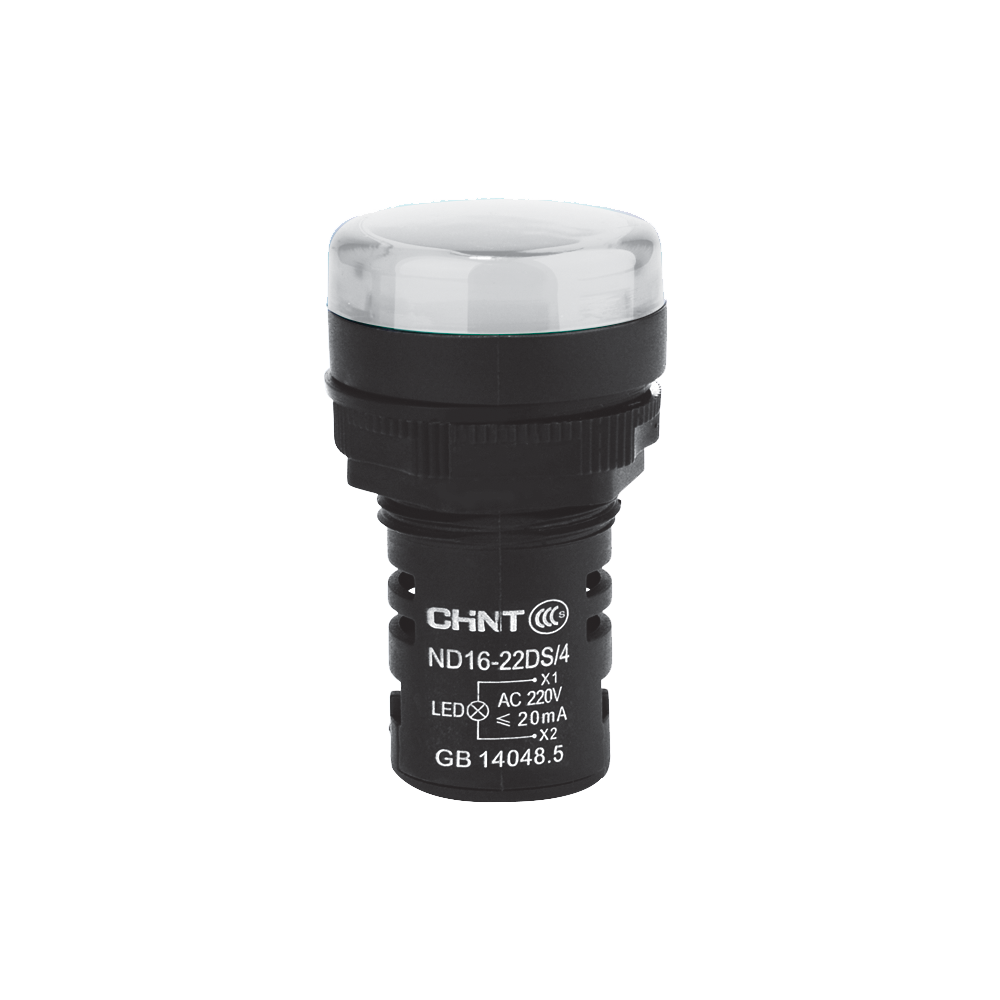OJO DE BUEY 22 MM COLOR BLANCO LED RES 24V CORTO