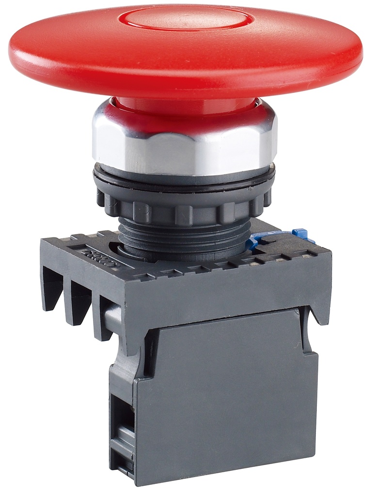 PULSADOR TIPO HONGO DE 22 MM - NP8 - COLOR ROJO - C/1NC