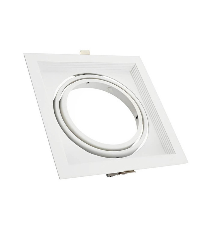 ARTEFACTO DE EMBUTIR CUADRADO ANTIDESLUMBRANTE AR111 MOVIL BLANCO MACROLED