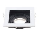 ARTEFACTO MACROLED EMBUTIR X1 DICRO MARCO BLANCO