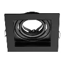 ARTEFACTO MACROLED EMBUTIR X1 DICRO MARCO NEGRO