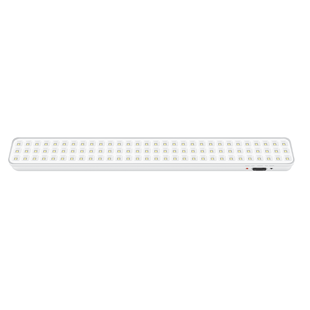 LUZ DE EMERGENCIA 90 LEDS SMD AC100-240V 50-60HZ 6 HORAS BLANCO FRIO 6500K