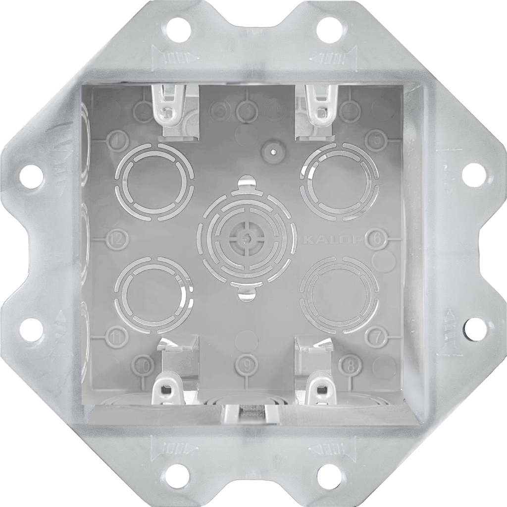 CAJA EMBUTIR CUADRADA PVC CONST SECO - KALOP