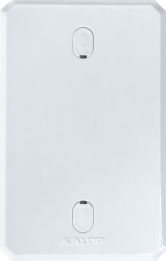 Tapa ciega pvc rectangular blanca - Kalop