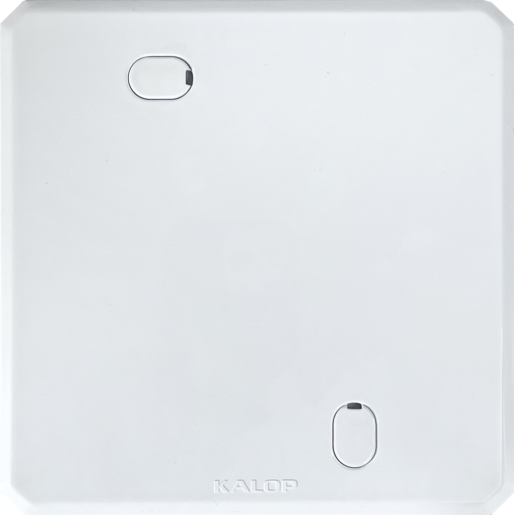 Tapa ciega pvc cuadrada blanca - Kalop