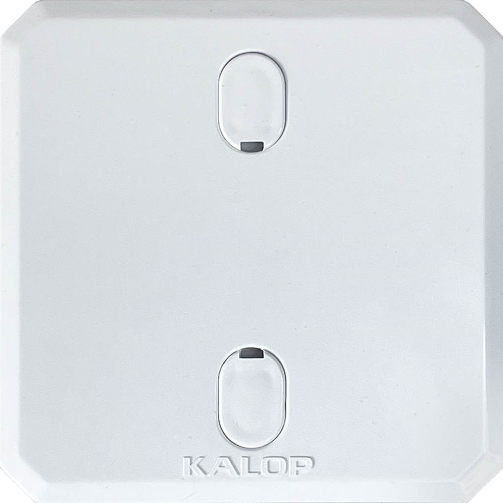 Tapa ciega pvc mignon blanca - Kalop
