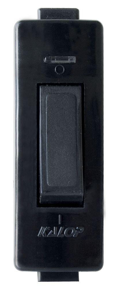 Tecla velador neón negra - Kalop