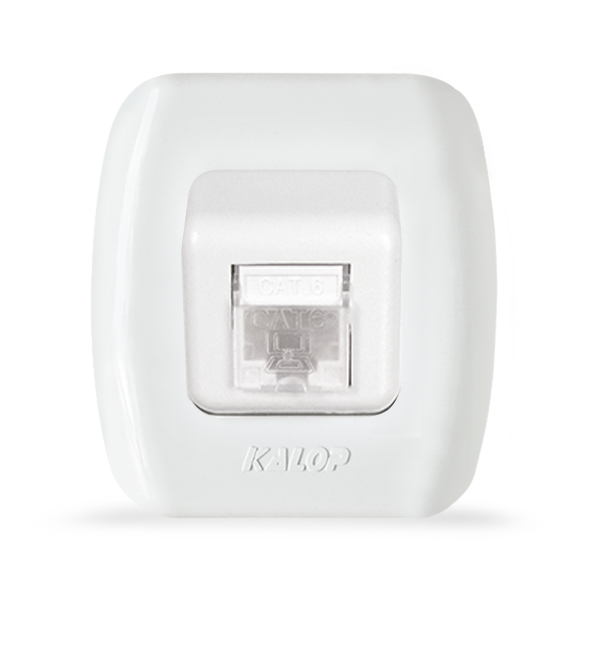 LLAVE SUPERFICIE TEKNA 1 TOMA RJ45 - KALOP