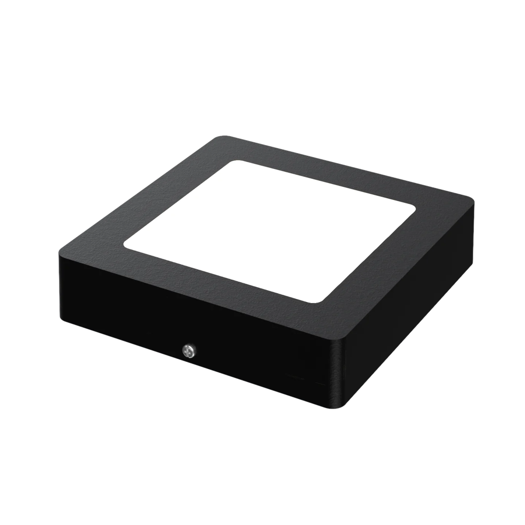 PLAFON CUADRADO P/ G9 120 X 120 NEGRO IP44 - CABRERA