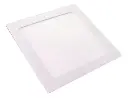 Plafón embutir cuadrado 12w cálido Nova
