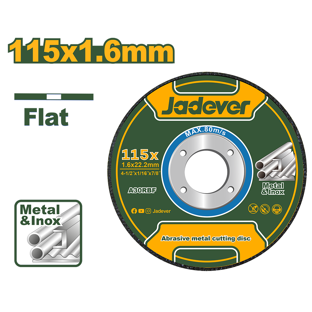 Disco flat 115mm Jadever