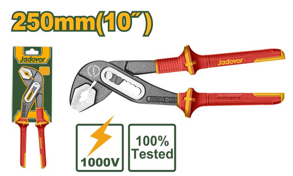 Pinza pico de loro aislada 250mm Jadever