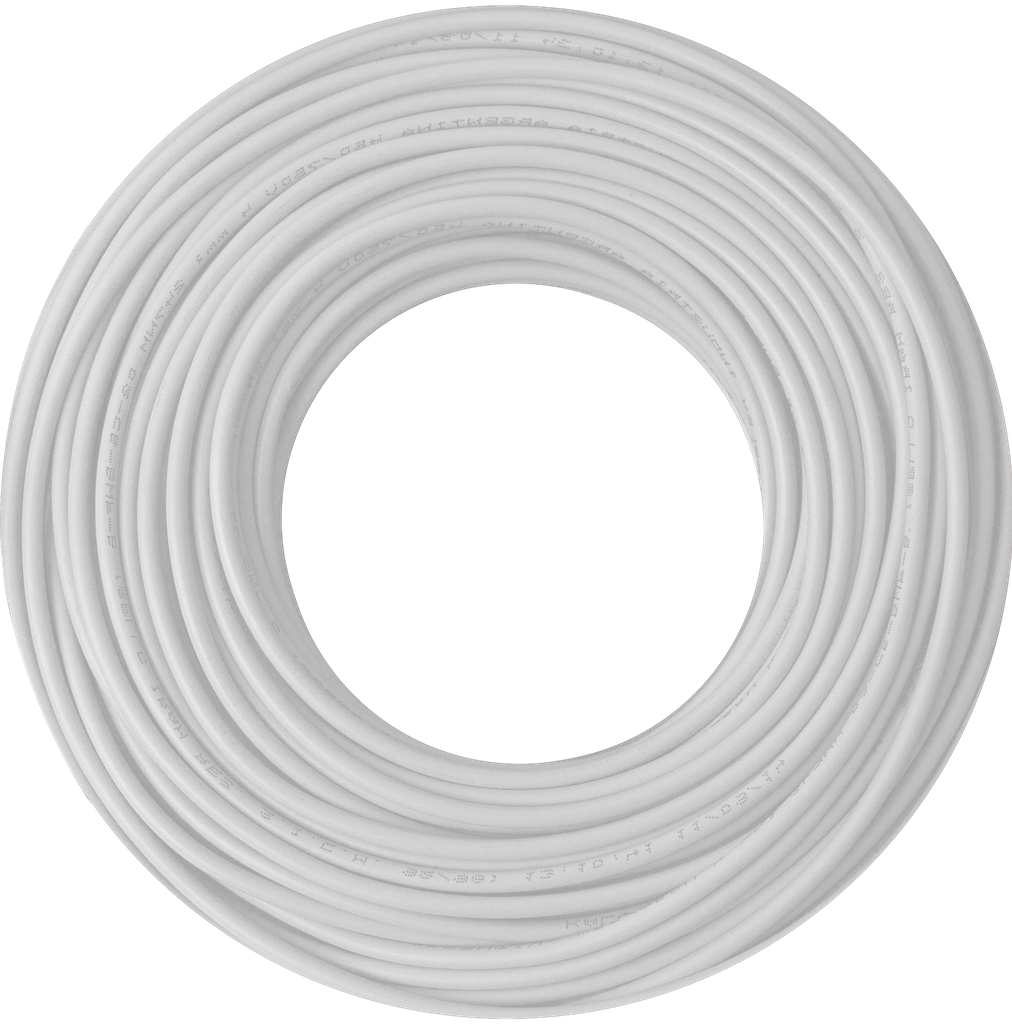 Cable 1x6 blanco C4 rollo 100m Kalop 