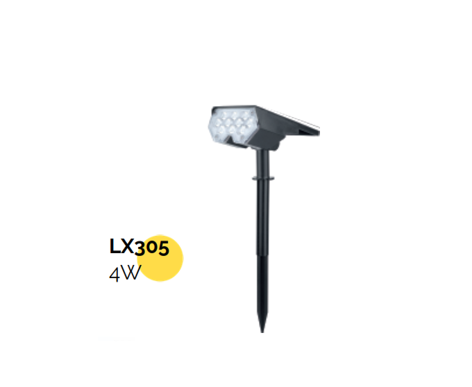 ESTACAS LED SOLAR, 4W 400LM- LITEX