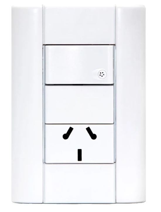 Llave Verona 2000 1 punto + 1 toma 10A bin blanco - Jeluz