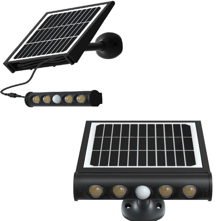 APLIQUE LED SOLAR DE SEGURIDAD 8w Litex