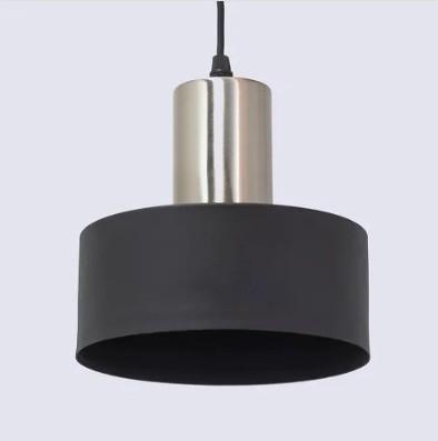 Colgante Tokio chico 19cm cobre con negro - Rosario Iluminación