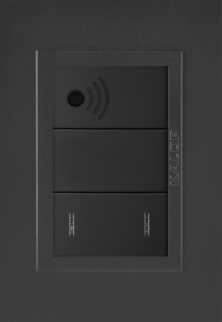 LLAVE ZEN NEGRO 1 PUNTO + WIFI 1 SALIDA- KALOP   